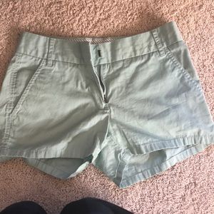 Mint chino shorts